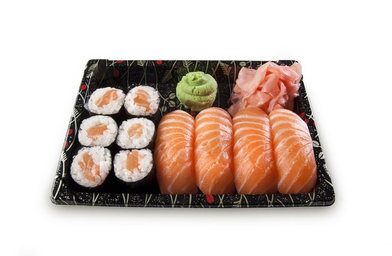 Sushi Egg Salmon Nigiri